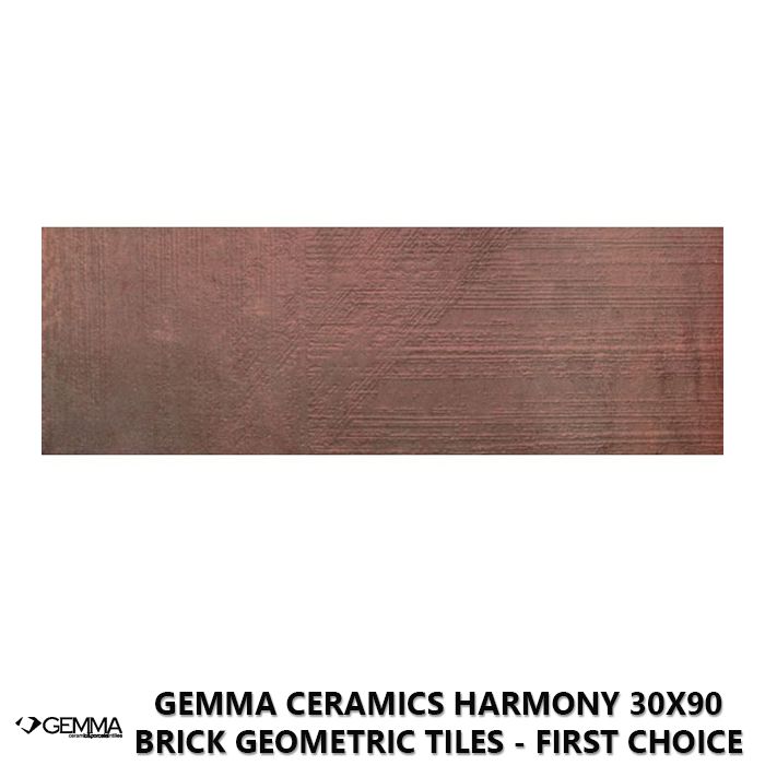 Gemma Ceramics Harmony 30x90 Brick Geometric Tiles - First Choice