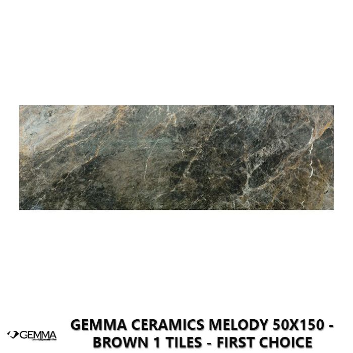 Gemma Ceramics Melody 50x150 - Brown 1 Tiles - First Choice