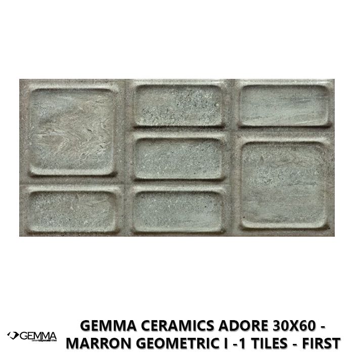 Gemma Ceramics Adore 30x60 - Marron Geometric I -1 Tiles - First Choice