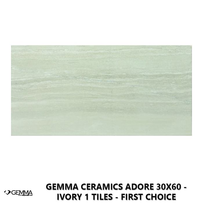 Gemma Ceramics Adore 30x60 - Ivory 1 Tiles - First Choice