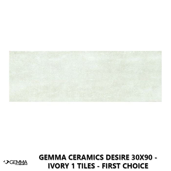 Gemma Ceramics Desire 30x90 - Ivory 1 Tiles - First Choice