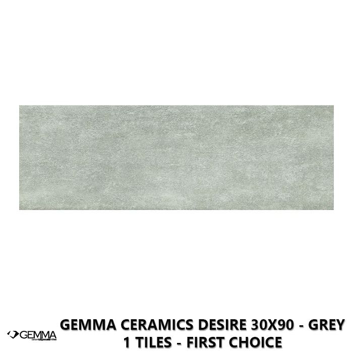 Gemma Ceramics Desire 30x90 - Grey 1 Tiles - First Choice