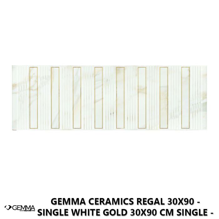 Gemma Ceramics Regal 30x90 - Single White Gold 30x90 cm Single - First Choice