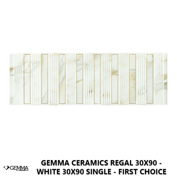 Gemma Ceramics Regal 30x90 - White 30x90 Single - First Choice