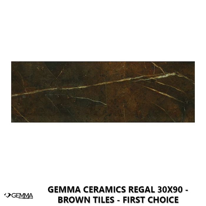 Gemma Ceramics Regal 30x90 - Brown Tiles - First Choice