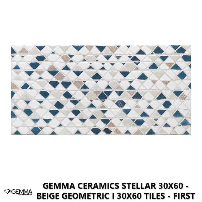 Gemma Ceramics Stellar 30x60 - Beige Geometric I 30x60 Tiles - First Choice