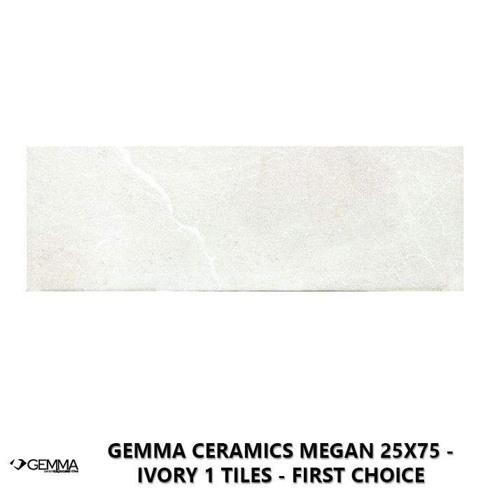 Gemma Ceramics Megan 25x75 - Ivory 1 Tiles - First Choice