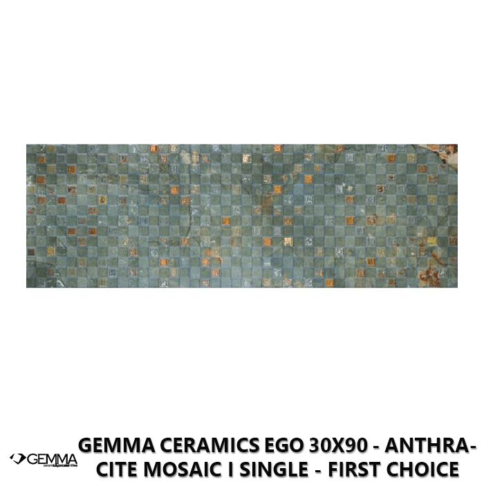 Gemma Ceramics Ego 30x90 - Anthracite Mosaic I Single - First Choice