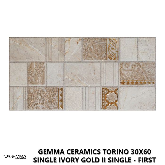 Gemma Ceramics Torino 30x60 Single Ivory Gold II Single - First Choice