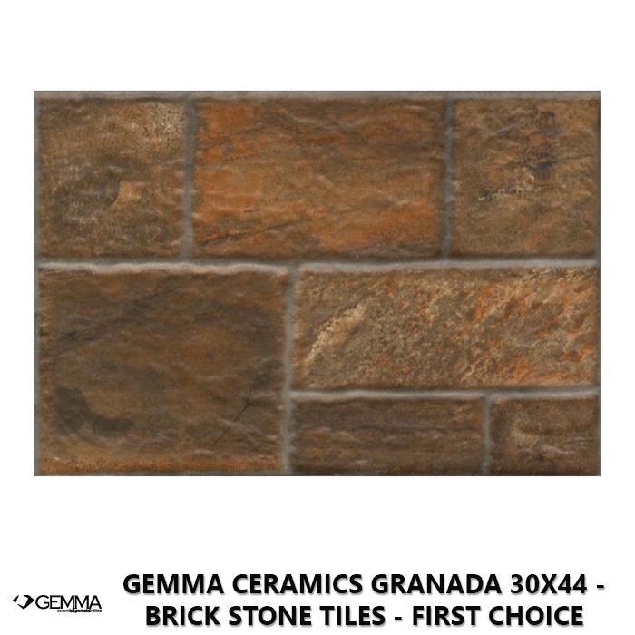 Gemma Ceramics Granada 30x44 - Brick Stone Tiles - First Choice