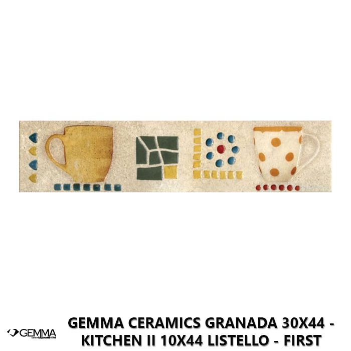Gemma Ceramics Granada 30x44 - Kitchen II 10x44 Listello - First Choice