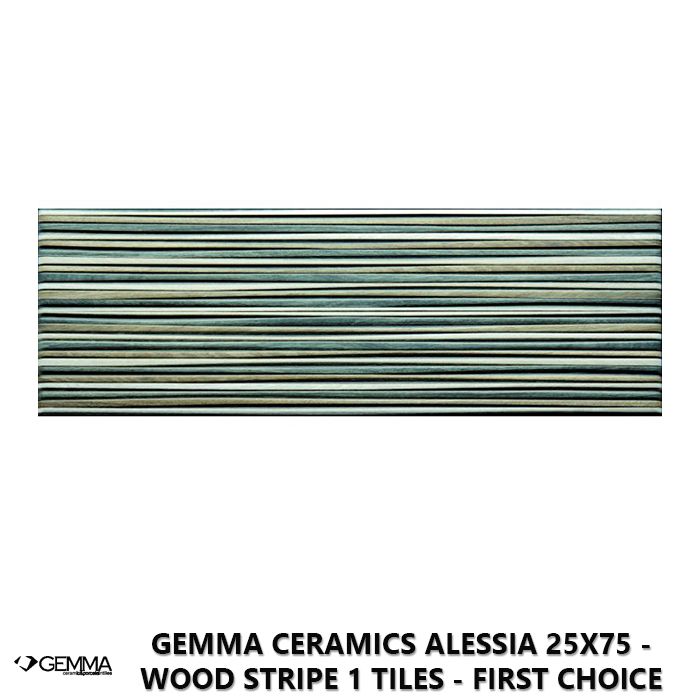 Gemma Ceramics Alessia 25x75 - Wood Stripe 1 Tiles - First Choice