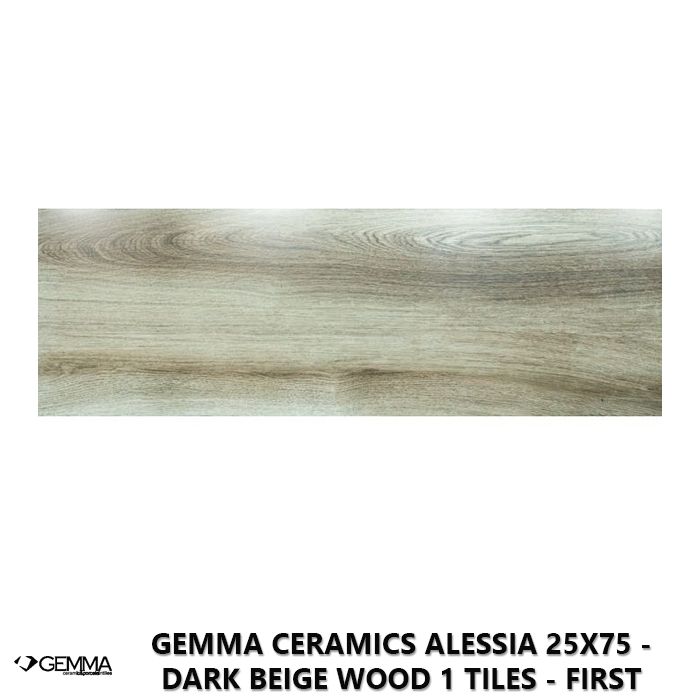Gemma Ceramics Alessia 25x75 - Dark Beige Wood 1 Tiles - First Choice