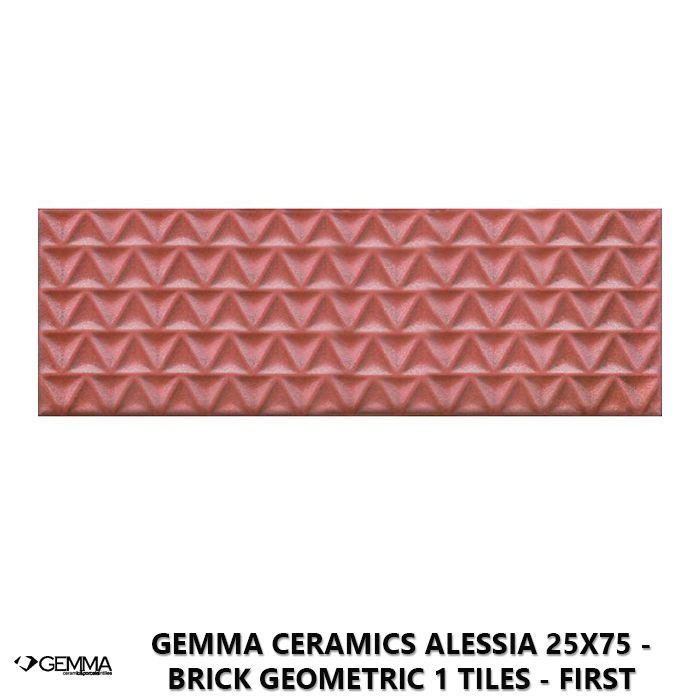 Gemma Ceramics Alessia 25x75 - Brick Geometric 1 Tiles - First Choice