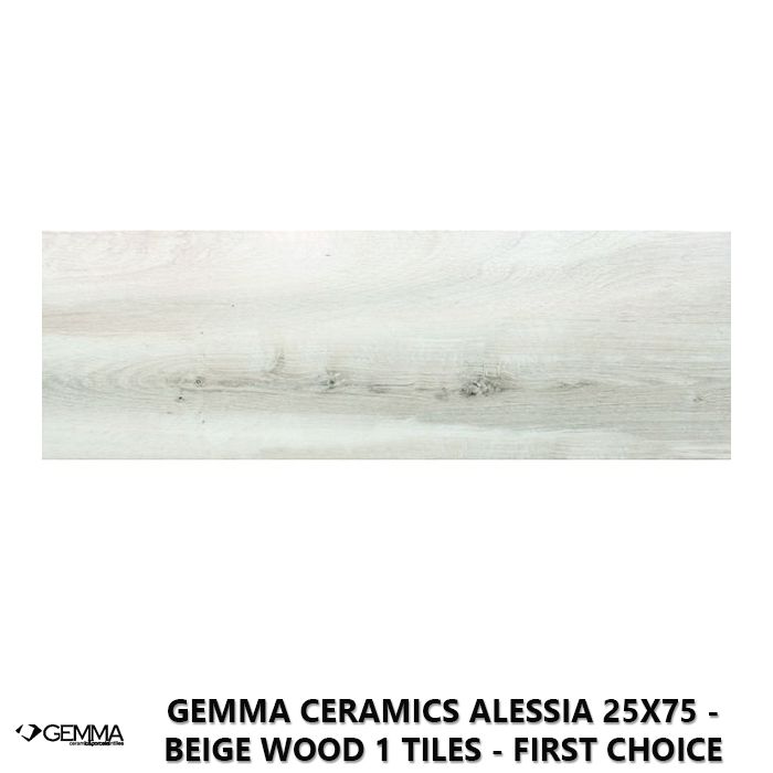 Gemma Ceramics Alessia 25x75 - Beige Wood 1 Tiles - First Choice