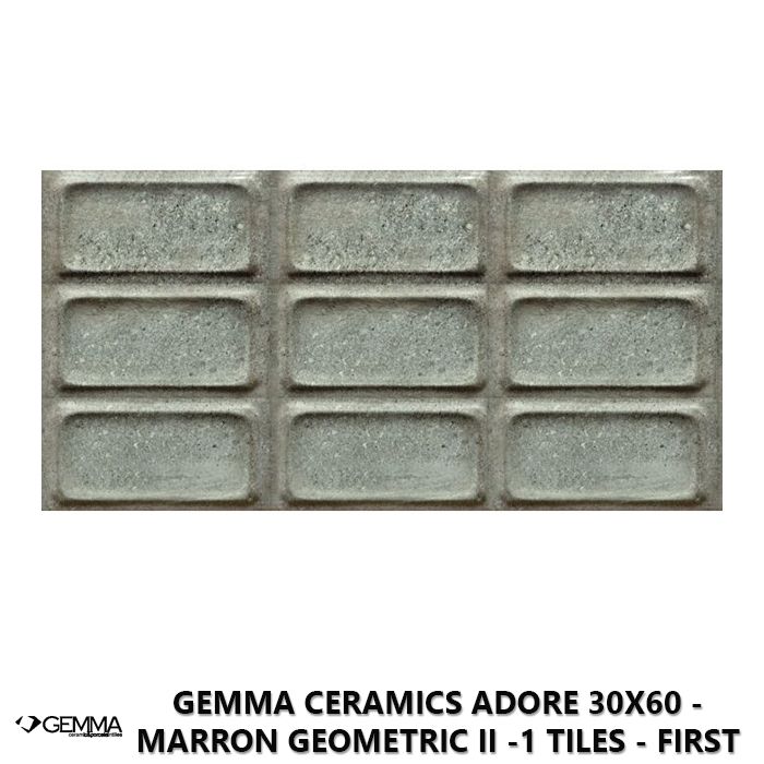 Gemma Ceramics Adore 30x60 - Marron Geometric II -1 Tiles - First Choice