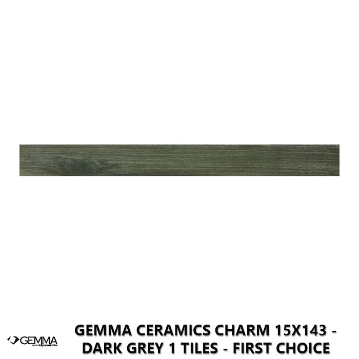 Gemma Ceramics Charm 15x143 - Dark Grey 1 Tiles - First Choice