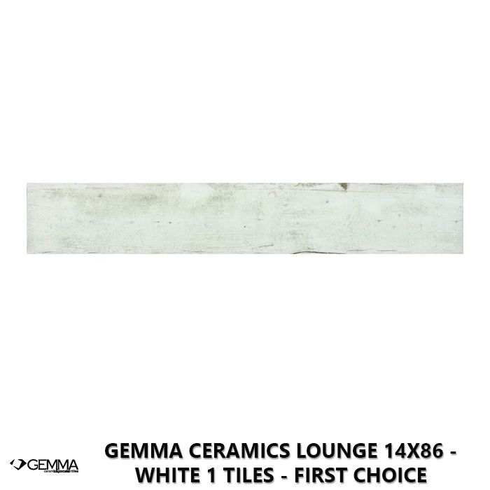 Gemma Ceramics Lounge 14x86 - White 1 Tiles - First Choice