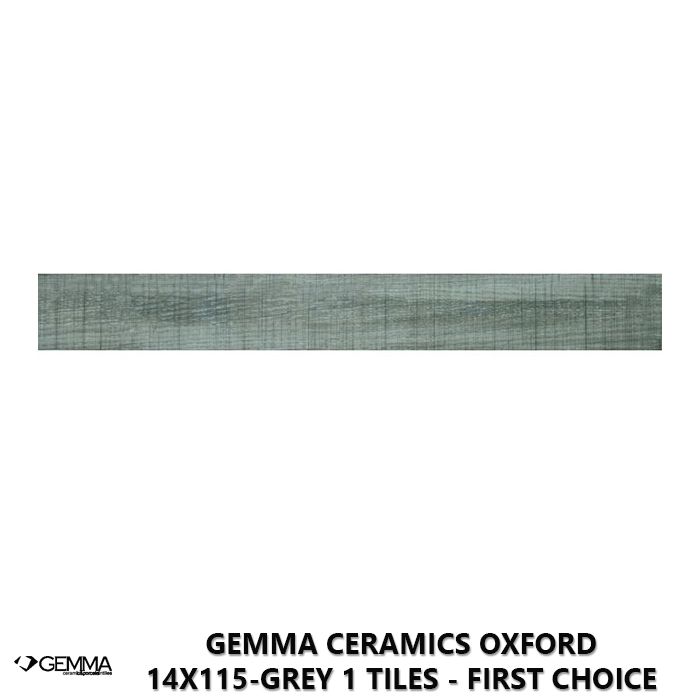Gemma Ceramics Oxford 14x115-Grey 1 Tiles - First Choice