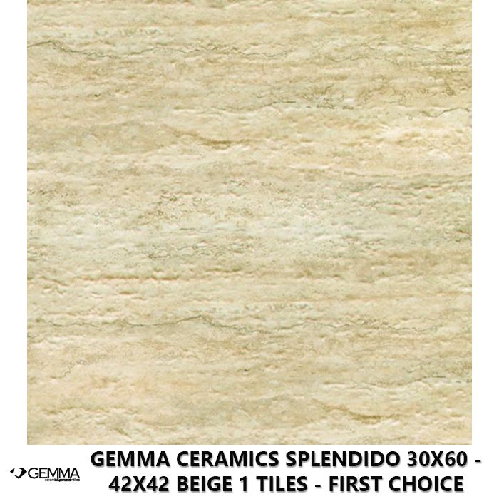 Gemma Ceramics Splendido 30x60 - 42x42 Beige 1 Tiles - First Choice