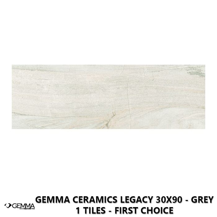 Gemma Ceramics Legacy 30x90 - Grey 1 Tiles - First Choice