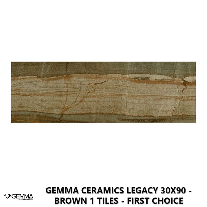 Gemma Ceramics Legacy 30x90 - Brown 1 Tiles - First Choice