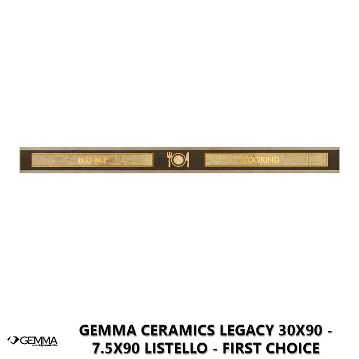 Gemma Ceramics Legacy 30x90 - 7.5x90 Listello - First Choice