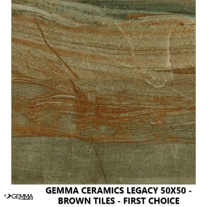 Gemma Ceramics Legacy 50x50 - Brown Tiles - First Choice