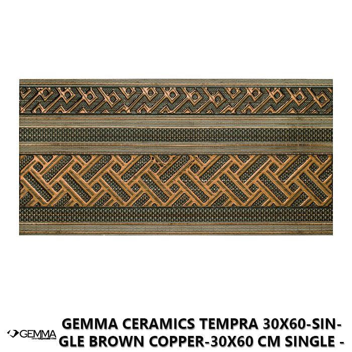 Gemma Ceramics Tempra 30x60-Single Brown Copper-30x60 cm Single - First Choice