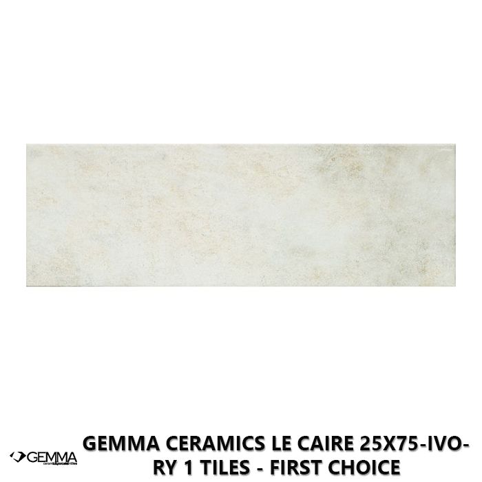 Gemma Ceramics Le Caire 25x75-Ivory 1 Tiles - First Choice