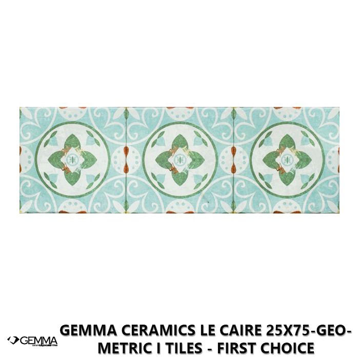 Gemma Ceramics Le Caire 25x75-Geometric I Tiles - First Choice