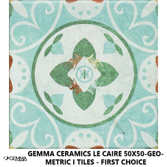 Gemma Ceramics Le Caire 50x50-Geometric I Tiles - First Choice