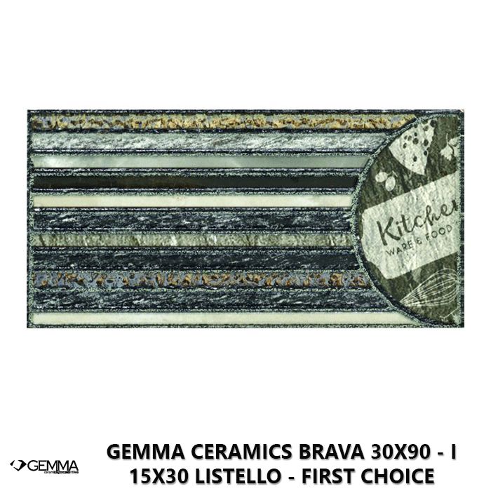 Gemma Ceramics Brava 30x90 - I 15x30 Listello - First Choice