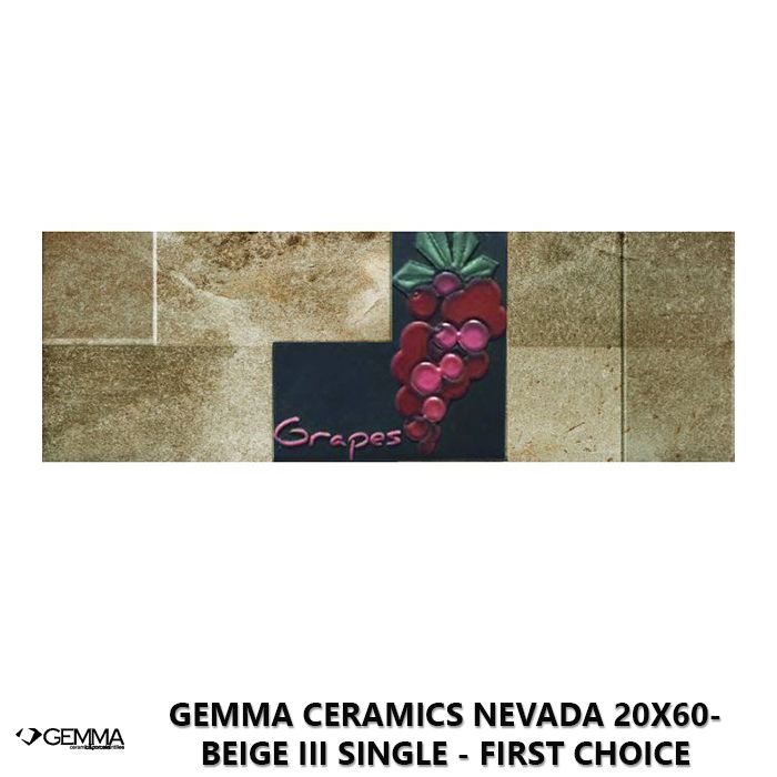 Gemma Ceramics Nevada 20x60- Beige III Single - First Choice