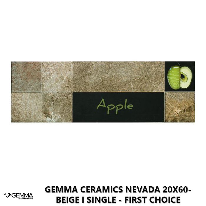Gemma Ceramics Nevada 20x60- Beige I Single - First Choice