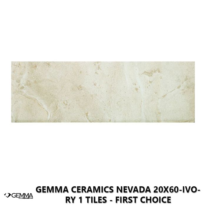Gemma Ceramics Nevada 20x60-Ivory 1 Tiles - First Choice