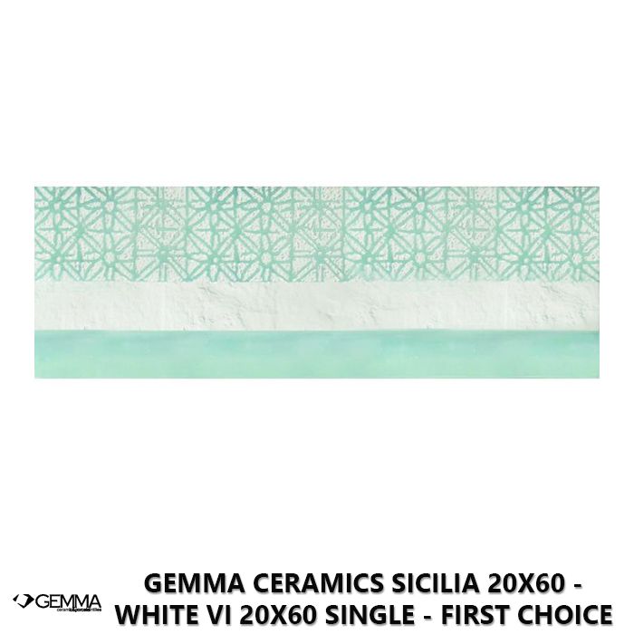 Gemma Ceramics Sicilia 20x60 - White VI 20x60 Single - First Choice