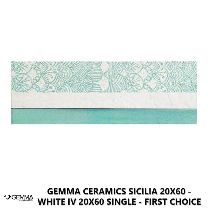 Gemma Ceramics Sicilia 20x60 - White IV 20x60 Single - First Choice