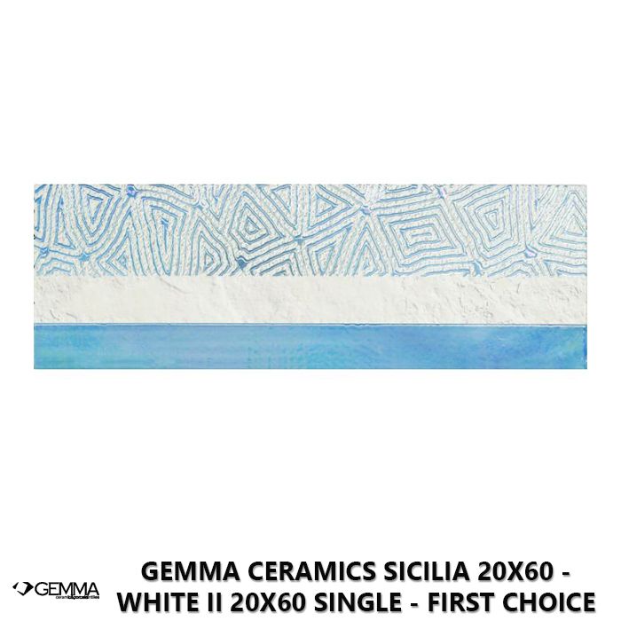 Gemma Ceramics Sicilia 20x60 - White II 20x60 Single - First Choice