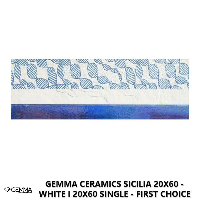Gemma Ceramics Sicilia 20x60 - White I 20x60 Single - First Choice