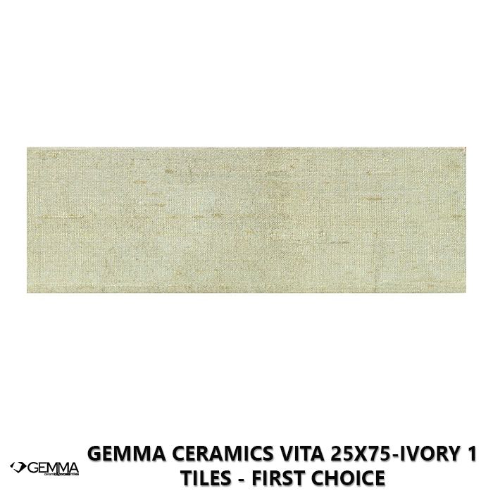 Gemma Ceramics Vita 25x75-Ivory 1 Tiles - First Choice