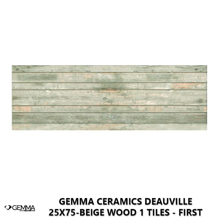 Gemma Ceramics Deauville 25x75-Beige Wood 1 Tiles - First Choice