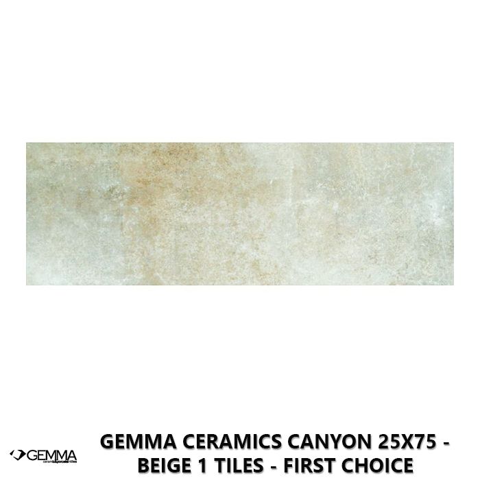 Gemma Ceramics Canyon 25x75 - Beige 1 Tiles - First Choice