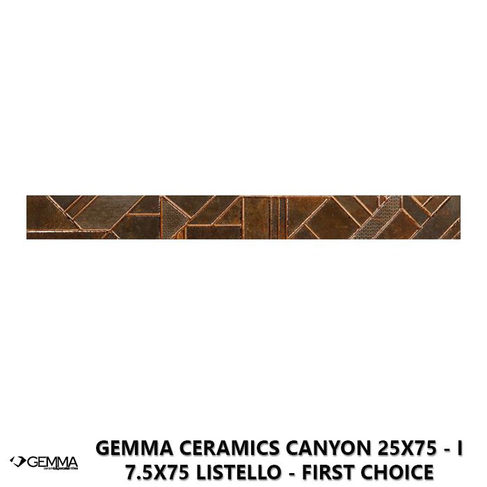 Gemma Ceramics Canyon 25x75 - I 7.5x75 Listello - First Choice