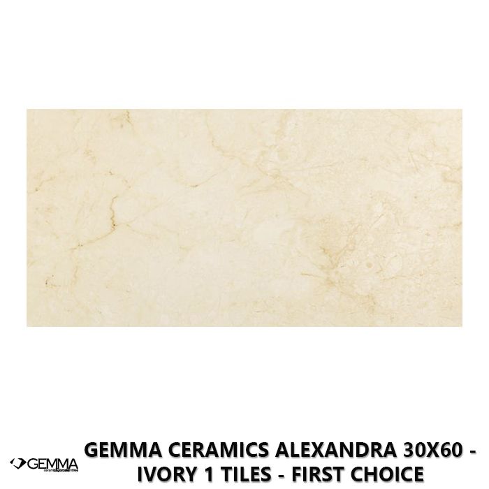 Gemma Ceramics Alexandra 30x60 - Ivory 1 Tiles - First Choice