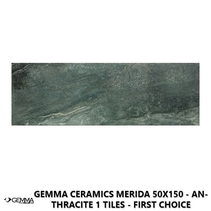 Gemma Ceramics Merida 50x150 - Anthracite 1 Tiles - First Choice