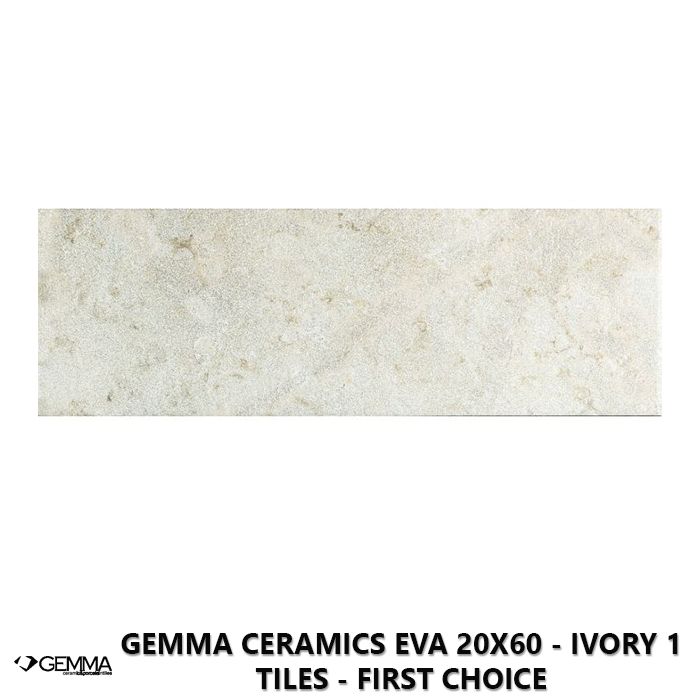 Gemma Ceramics Eva 20x60 - Ivory 1 Tiles - First Choice