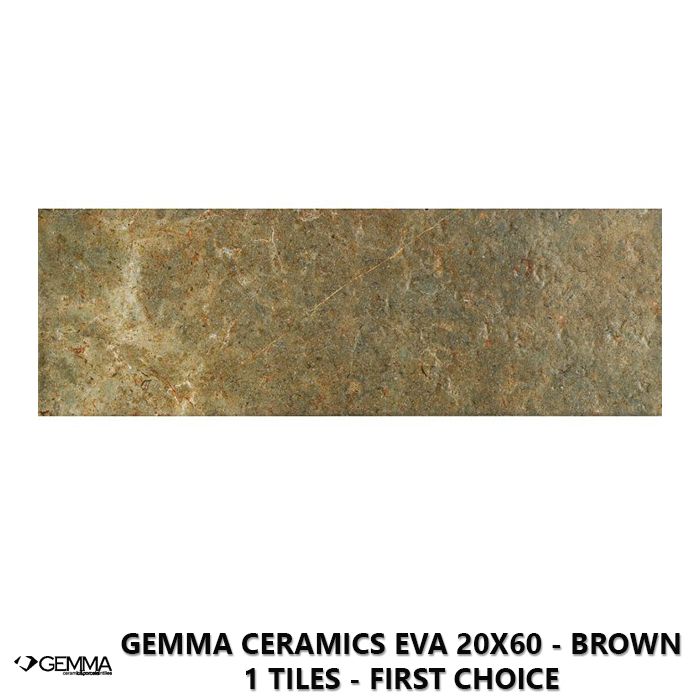 Gemma Ceramics Eva 20x60 - Brown 1 Tiles - First Choice