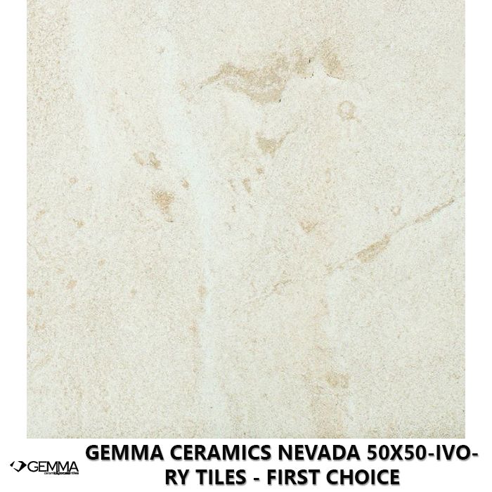 Gemma Ceramics Nevada 50x50-Ivory Tiles - First Choice