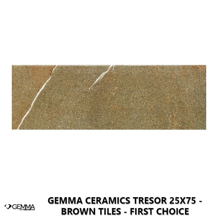 Gemma Ceramics Tresor 25x75 - Brown Tiles - First Choice